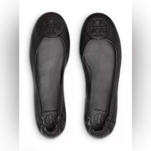 Tory Burch Black Leather Flats